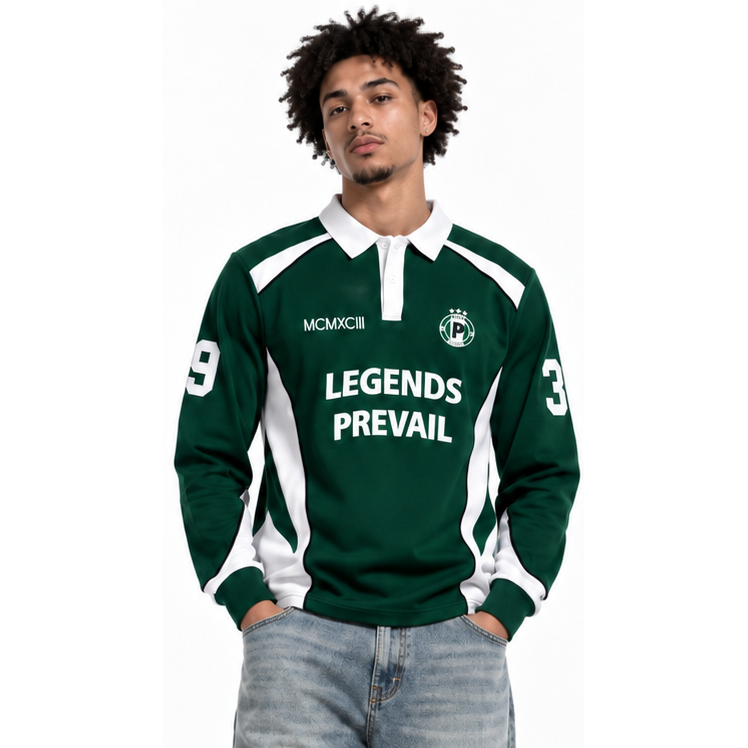 Legends prevail heavy rugby polo by LEGENDS PREVAIL