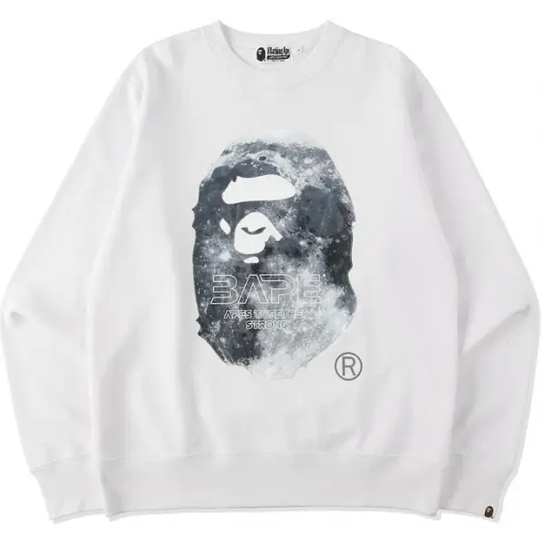 Bape Moon Crewneck Sweatshirt - City Swag USA 