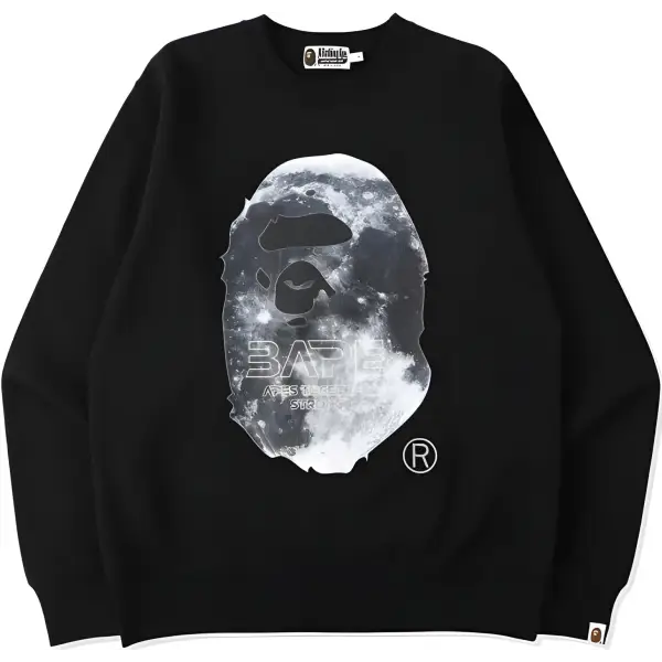 Bape Moon Crewneck Sweatshirt - City Swag USA 