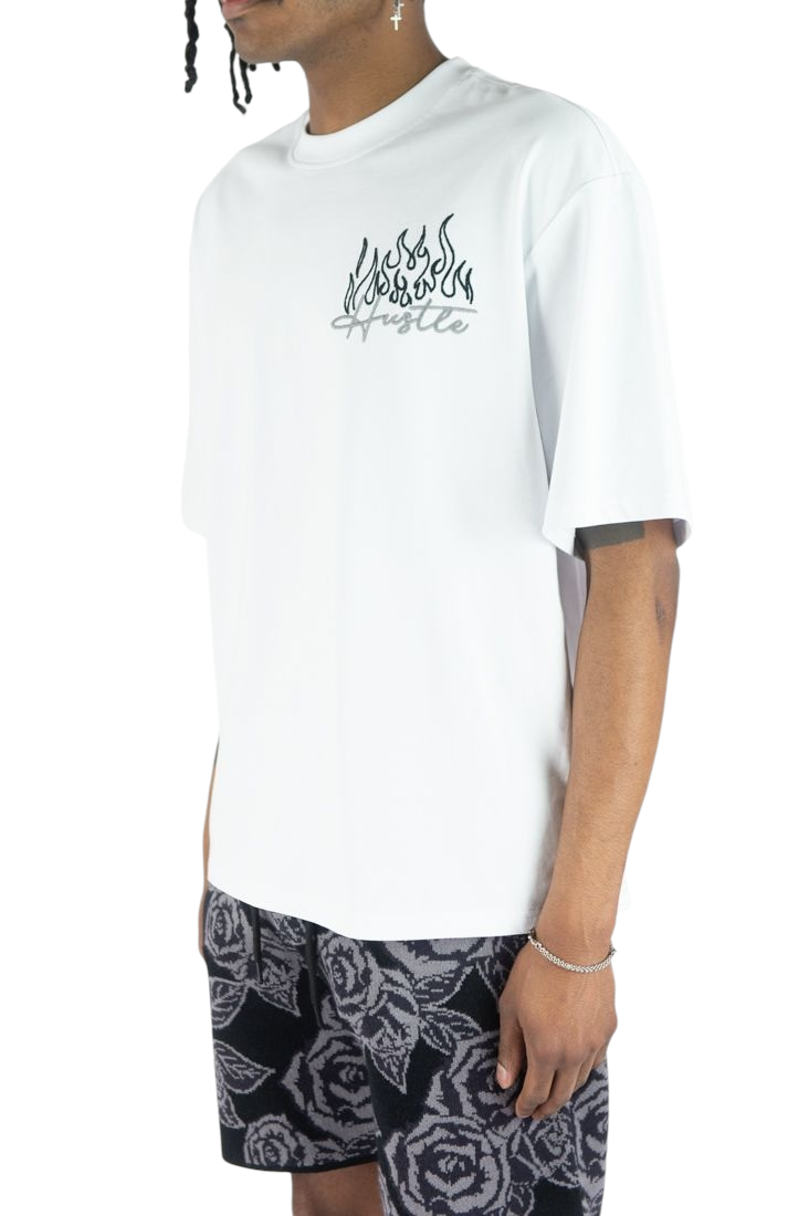 Rebel Minds hustle puff print t-shirt by REBEL MINDS