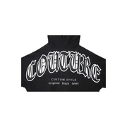 Black label X Rawyalty couture hoodie - HOODIE