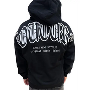 Black label X Rawyalty couture hoodie - HOODIE