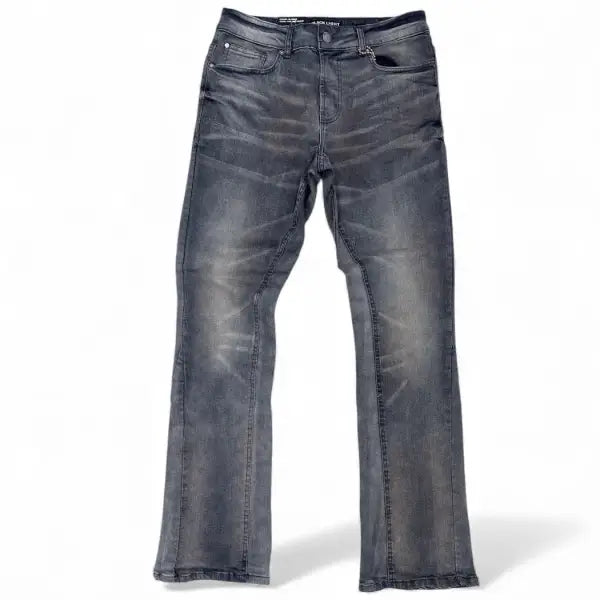 Black light vlentino stack fit denim - 30W/34L / DK.GREY - DENIM