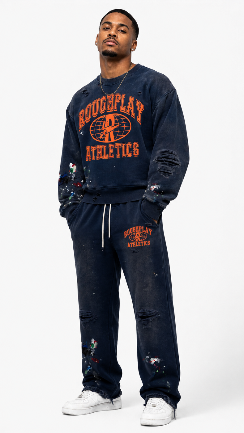 Roughplay athletics crewneck sweatshirt by ROUGH PLAY