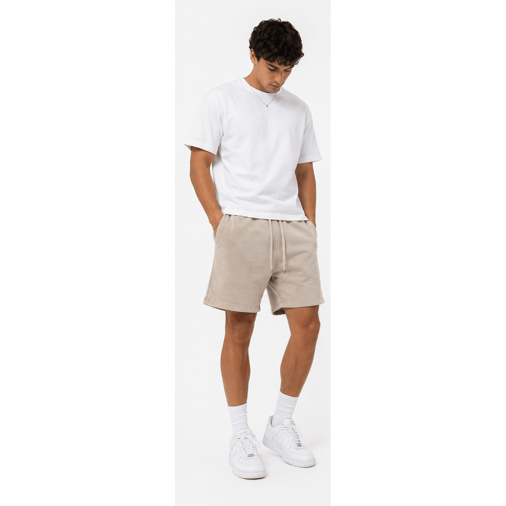 Rebel Minds acid wash f/t shorts. - SHORTS - Cityswagusa.com