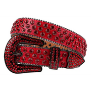 Carter royce crystal belt - SMALL / RED - BELTS