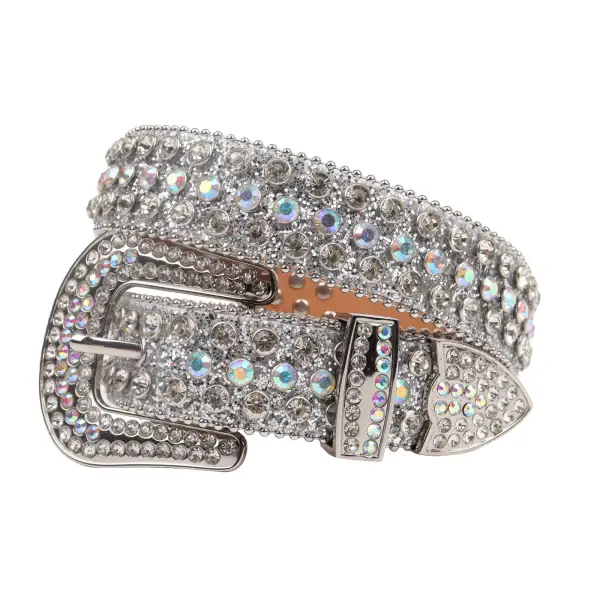 Carter royce crystal belt - SMALL / SILVER - BELTS