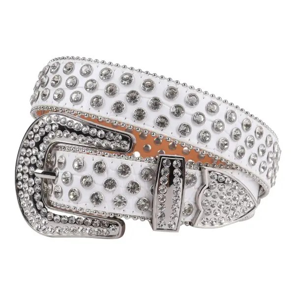 Carter royce crystal belt - SMALL / WHITE - BELTS