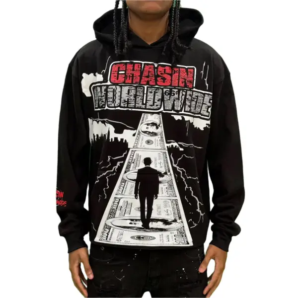 Chasin worldwide hustle hoodie - HOODIE