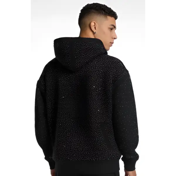 Chasin worldwide life of sin rhinestone hoodie - HOODIE