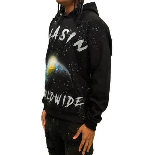 Chasin worldwide man on the moon hoodie - HOODIE