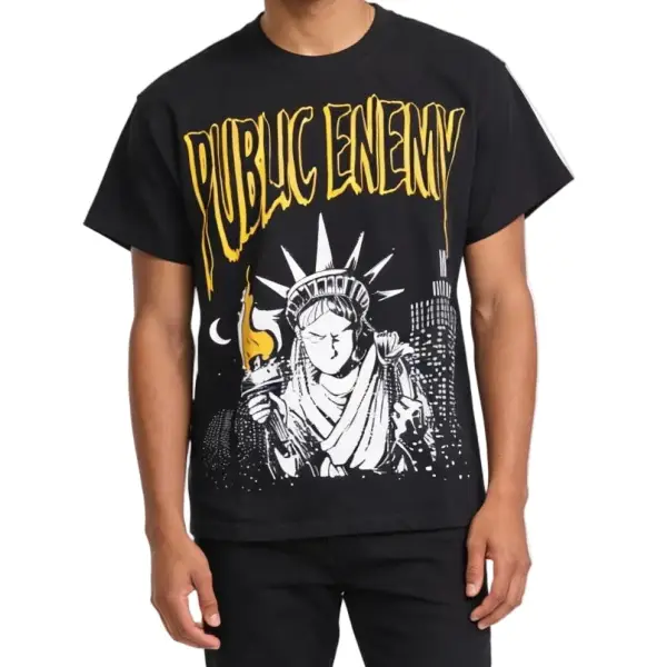 Chasin worldwide public enemy T-Shirt - SMALL / BLACK - T-SHIRT