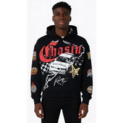 Chasin worldwide racing hoodie - SMALL / BLACK - HOODIE