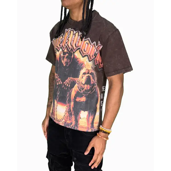 Chasin worldwide unleash dog t-shirt - T-SHIRT