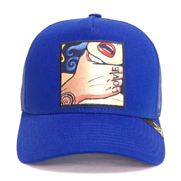 Choking love neck trucker hat - OSFA / ROYAL - HATS