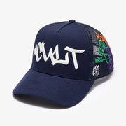 Cult graffiti mesh trucker hat by CULT OF INDIVIDUALITY