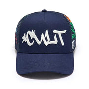 Cult graffiti mesh trucker hat by CULT OF INDIVIDUALITY