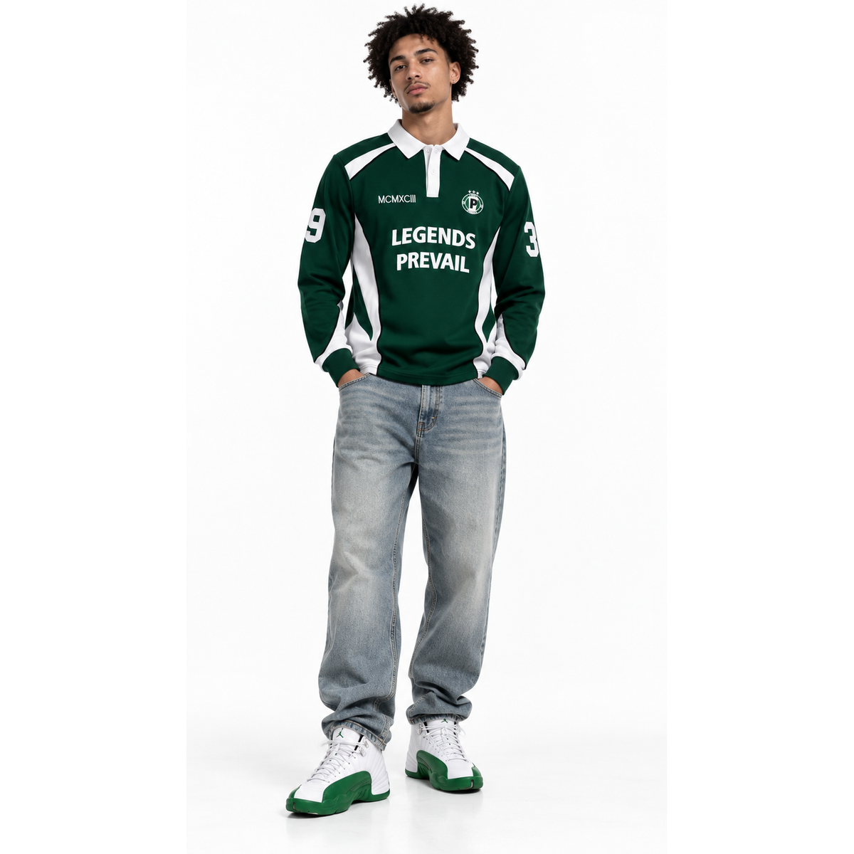 Legends prevail heavy rugby polo by LEGENDS PREVAIL
