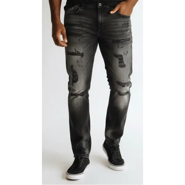 Dash rip and repair denim - DENIM