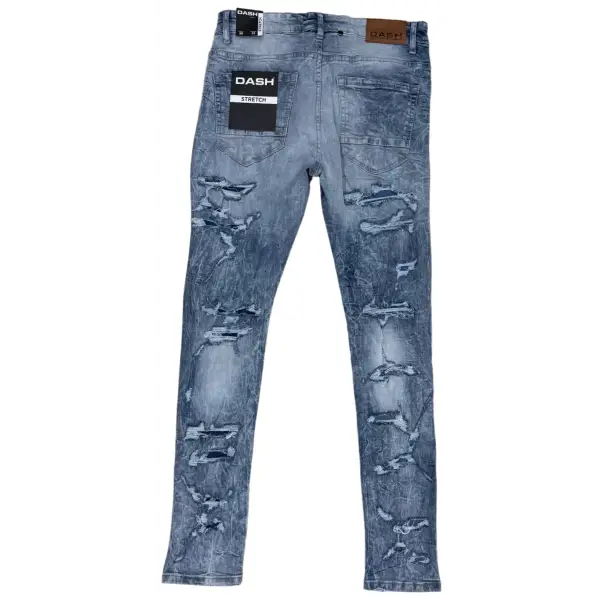 Dash ripped backing denim - DENIM