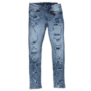 Dash ripped backing denim - DENIM