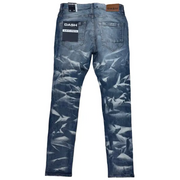 Dash ripped bleach wash slim fit denim - DENIM