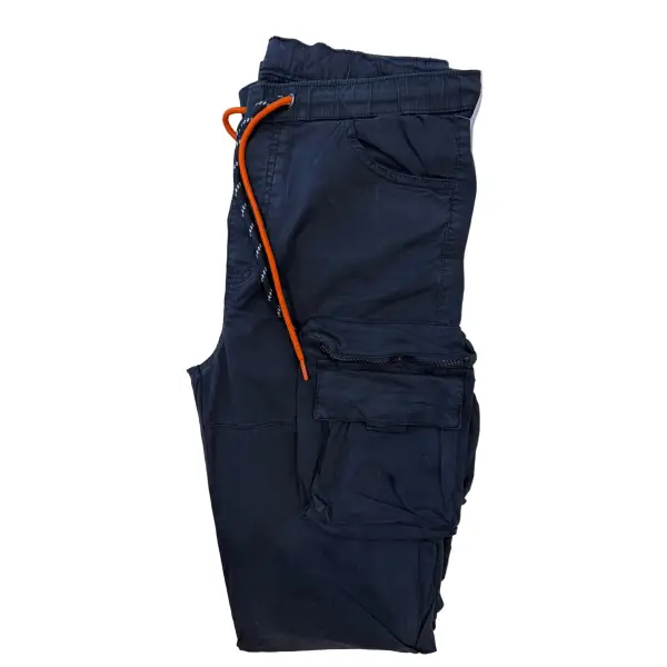 Dash stacked black cargo pant PANTS