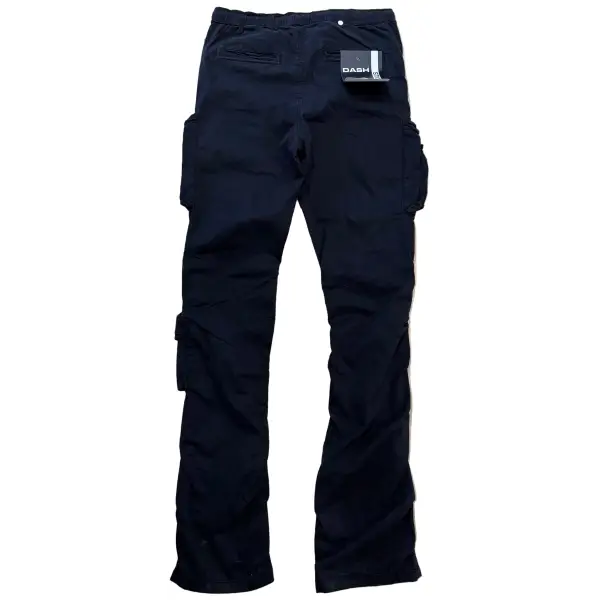 Dash stacked black cargo pant PANTS