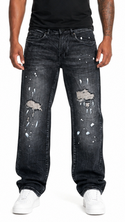 Waimea relaxed straight distressed denim by WAIMEA