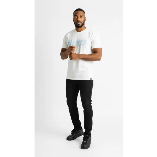 Denim city always rhinestone t-shirt - SMALL / WHITE - T-SHIRT