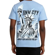 Denim city liberty and justice t-shirt - T-SHIRT