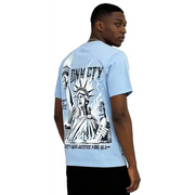 Denim city liberty and justice t-shirt - T-SHIRT