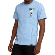 Denim city liberty and justice t-shirt - SMALL / LT.BLU - T-SHIRT