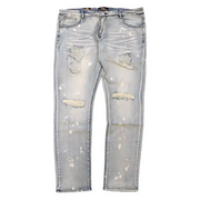 Denim city slit knee ripped denim - 42 - DENIM