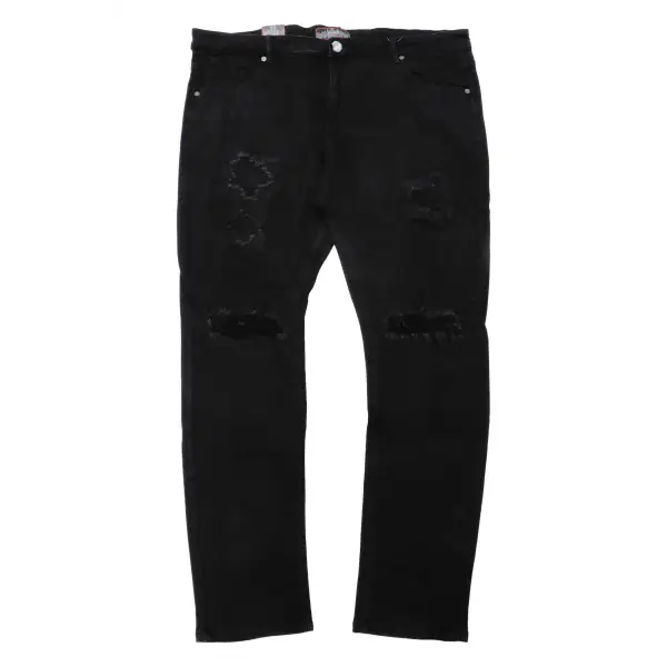 Denim city slit knee ripped denim - 42 - DENIM