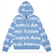 Denim tears systemic racism hoodie - MEDIUM / LT.BLU - HOODIE