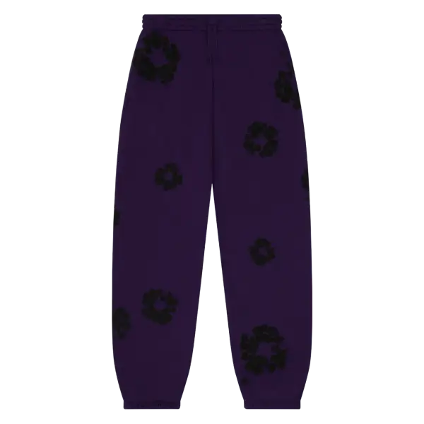 Denim Tears The Cotton Wreath Sweatpants - MEDIUM / PURPLE - SWEAT PANT