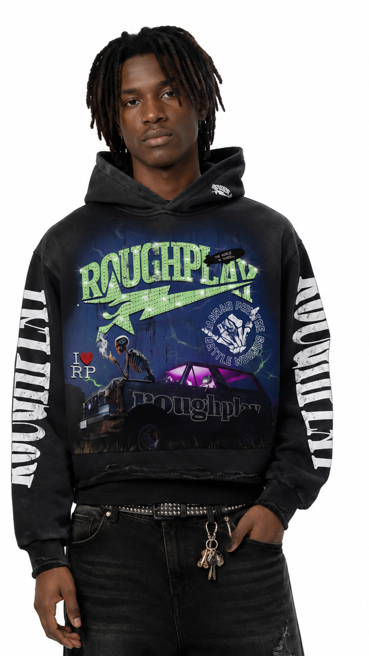 Roughplay alone pullover hoodie by ROUGH PLAY