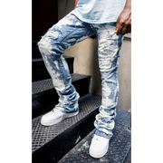 Doctrine hendrix indigo super stacked jean - DENIM