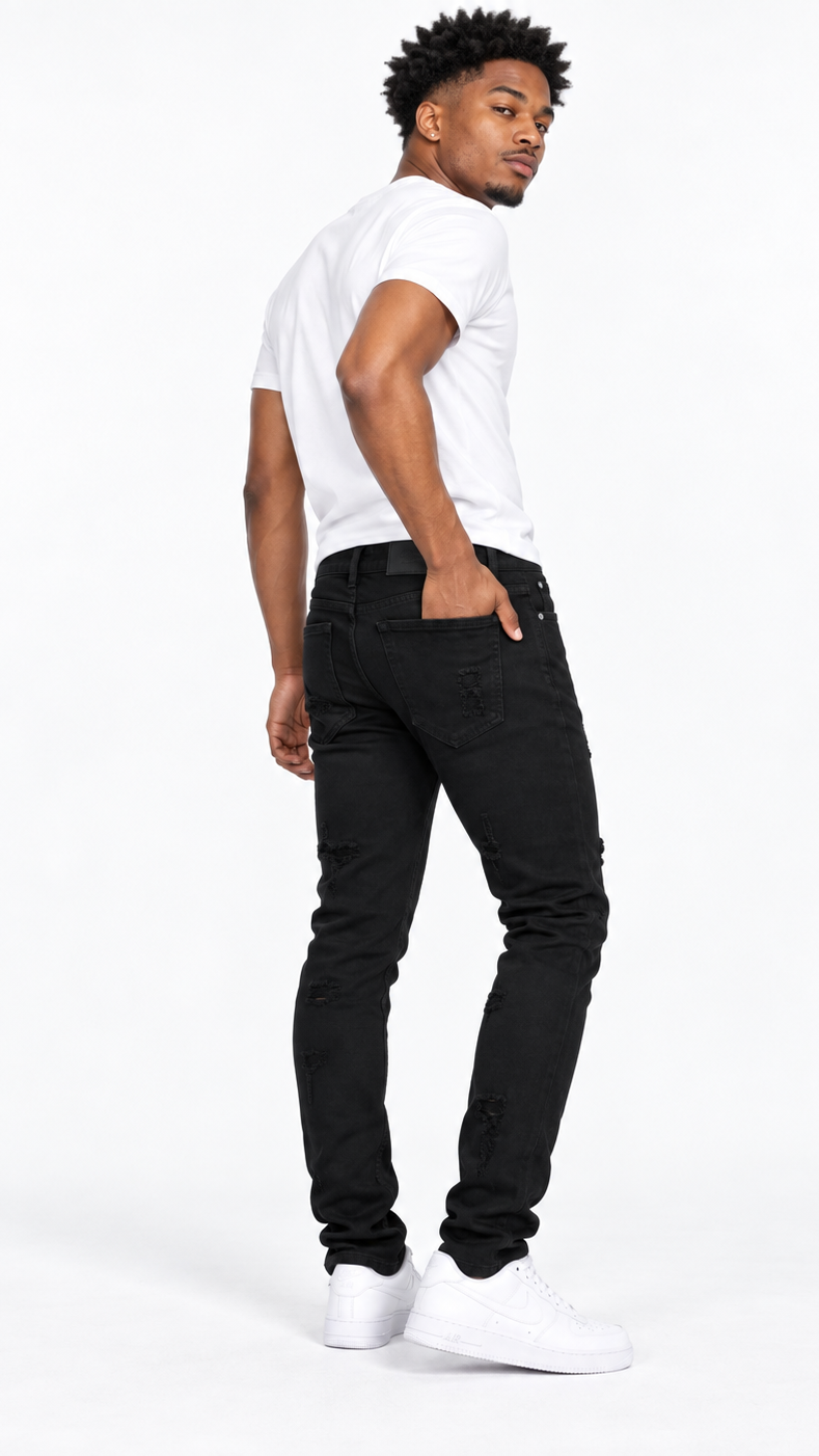 Focus r&r distressed skinny denim by FOCUS