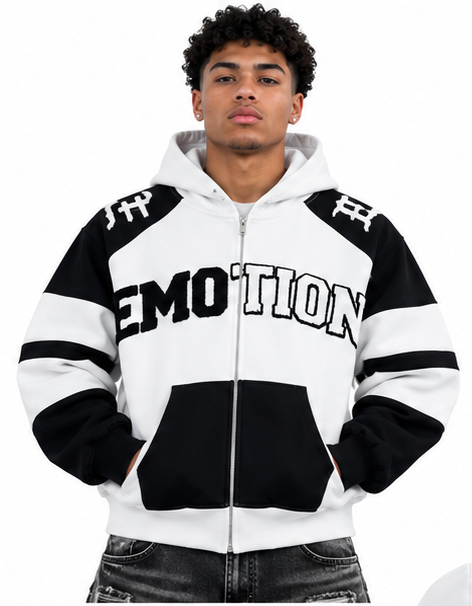 Mixed emotion varsity hoodie by MIXED EMOTION