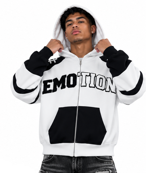 Mixed emotion varsity hoodie by MIXED EMOTION