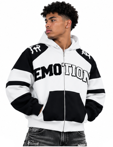 Mixed emotion varsity hoodie by MIXED EMOTION