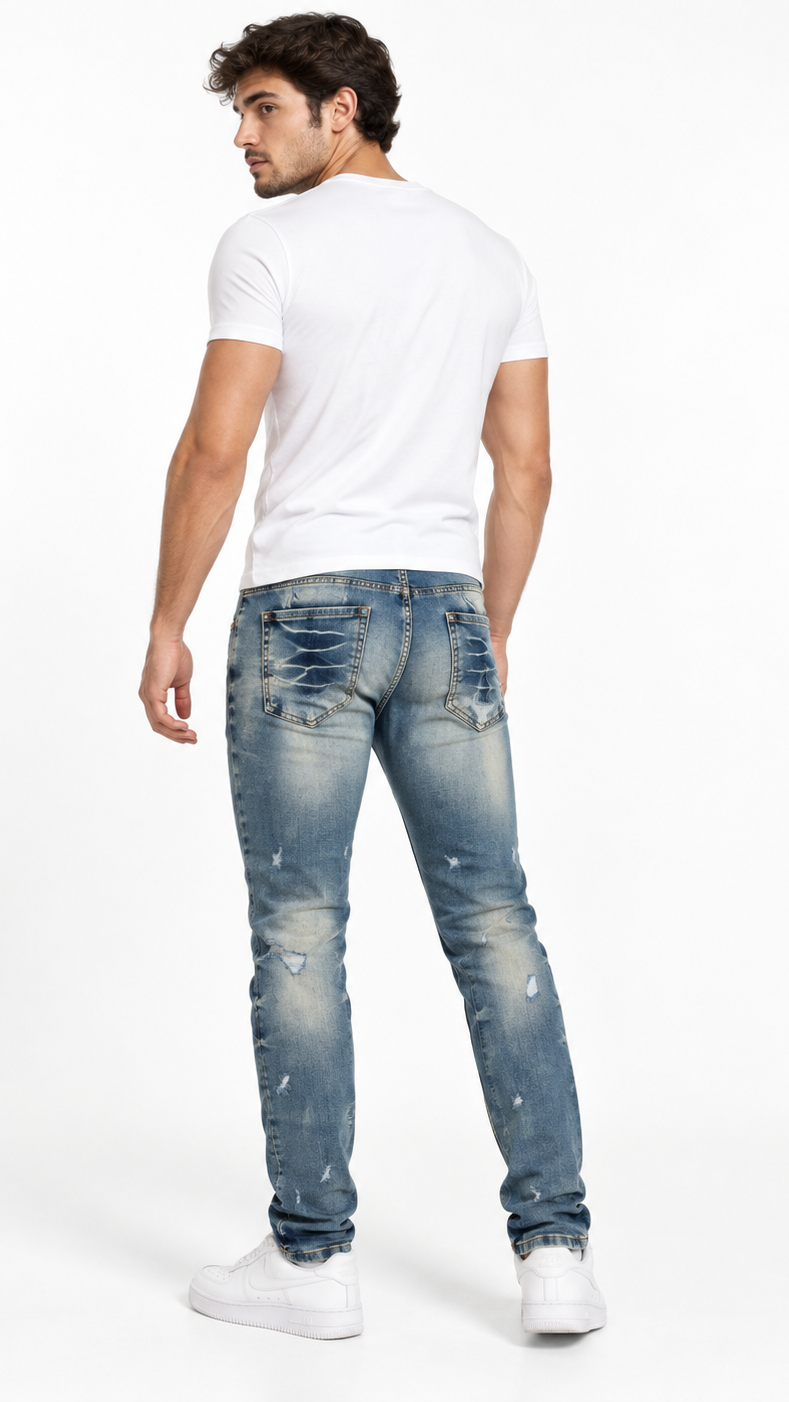 Focus r&r distressed skinny denim by FOCUS