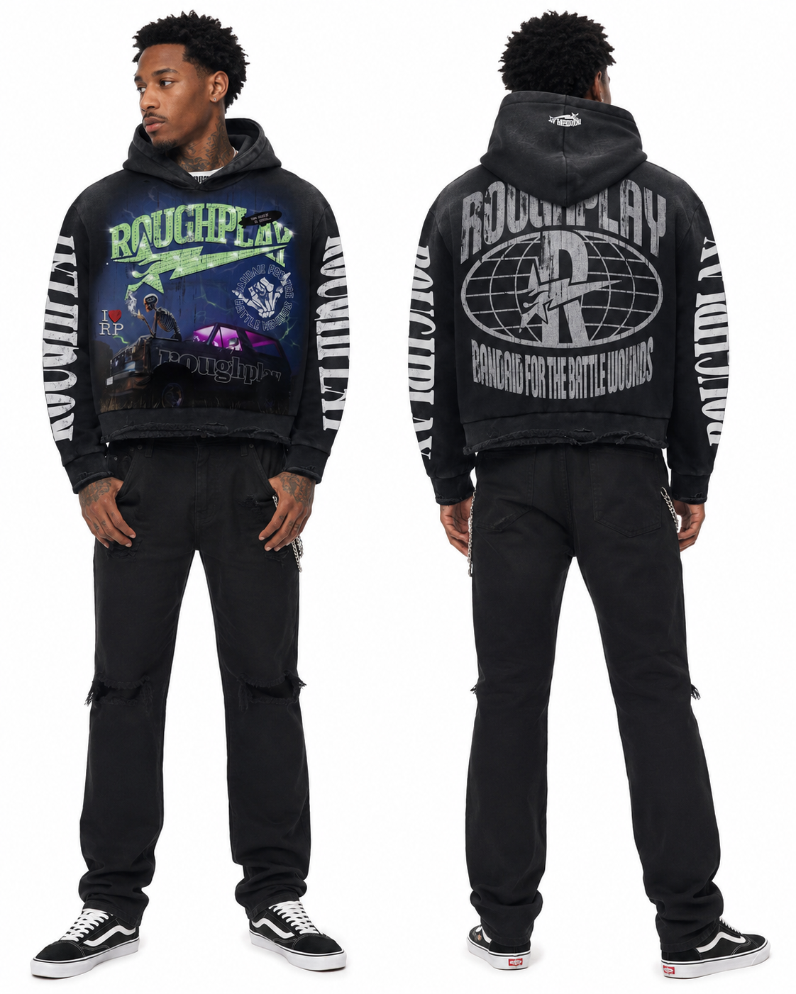 Roughplay alone pullover hoodie by ROUGH PLAY
