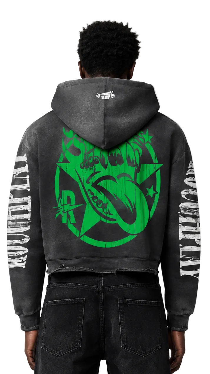 Roughplay skull in car hoodie by ROUGH PLAY