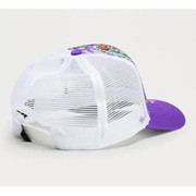 Ed Hardy floral tiger trucker snapback - OSFA / PURPLE - HATS