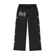 Ed Hardy front crosses sweat pant - MEDIUM / BLACK - SWEAT PANT
