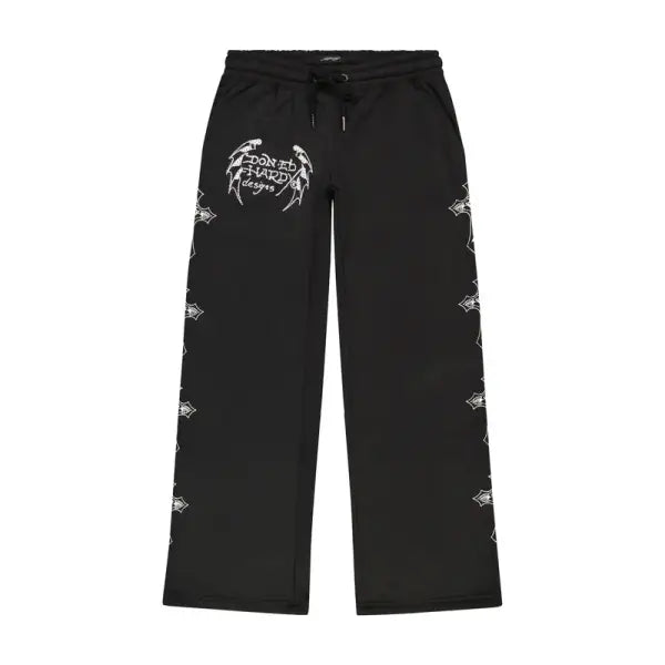 Ed Hardy front crosses sweat pant - MEDIUM / BLACK - SWEAT PANT
