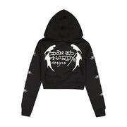 Ed Hardy front crosses zip up hoodie - HOODIE